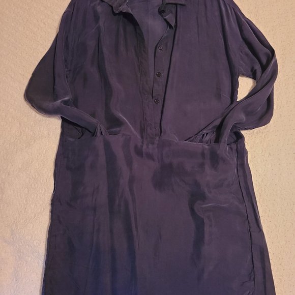 Joh Apparel Silk Navy Blue Sheath Dress - Picture 3 of 3